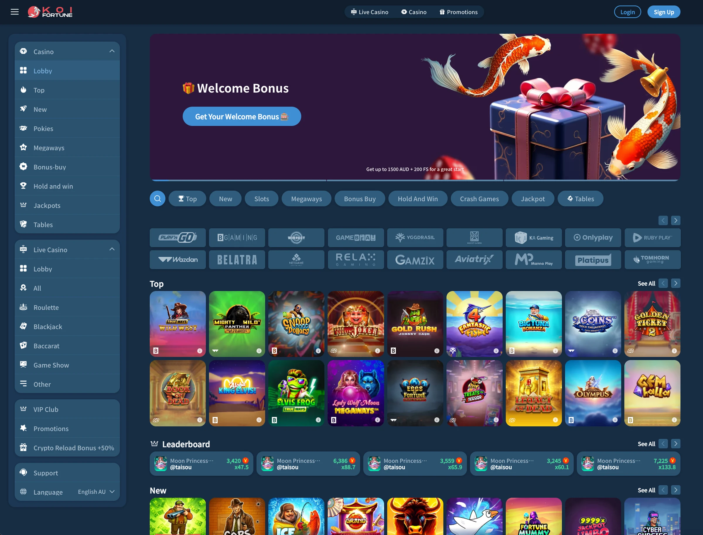 Koifortune Top Casino Slots